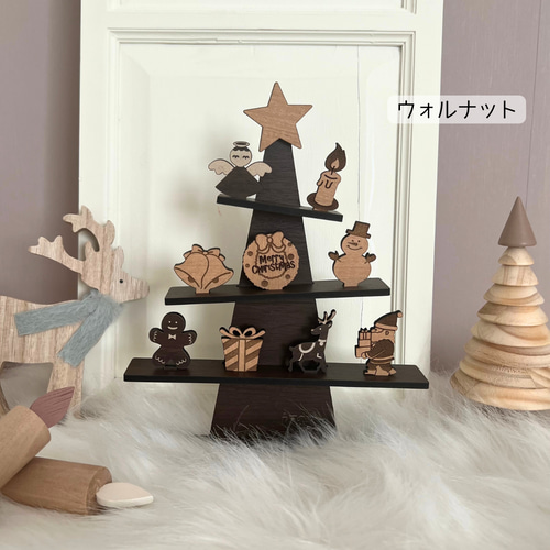 クリスマスも正月も】うちのツリー クリスマス 正月 卓上 置き物