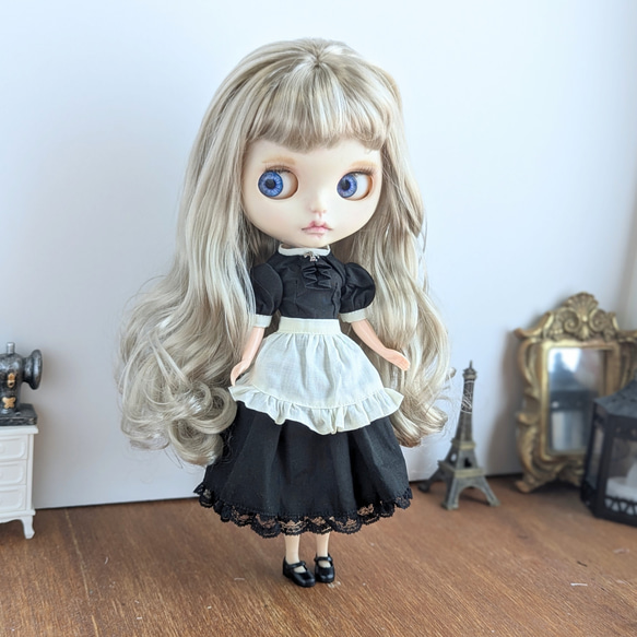 再出品279.※単品※黒のシャツ※ブライスアウトフィット※1/6ドール服 再出品279.※単品※黒のシャツ※ブライスアウトフィット※1/6