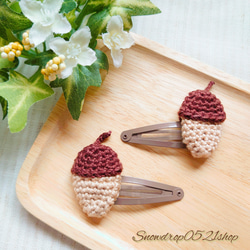 コットンで編んだ麦わら帽子♪ベビーヘアゴム ベビーヘア