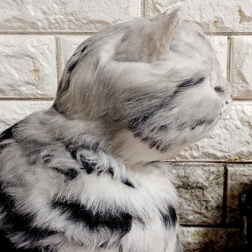 アートドール アメリカンショートヘア猫ぬいぐるみ ハンドメイド