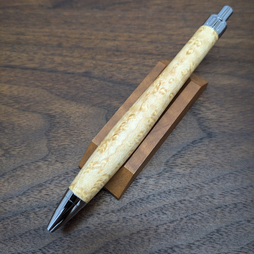 バーズアイメイプル 回転式木軸シャーペン | R's Craft ノック式