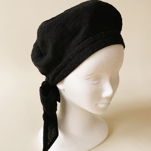 ベレー帽 黒レース ベレー帽・ハンチング gavotte 通販 18281839