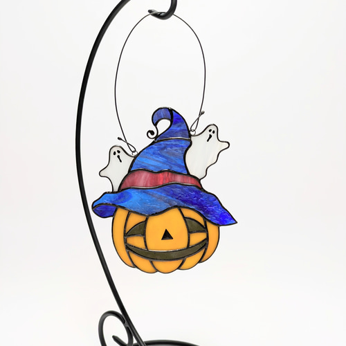 ステンドグラス ハロウィンかぼちゃ ☆A☆ サンキャッチャー YUKKOさん