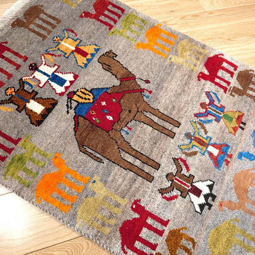 期間限定価格　一点もの　ギャッベ　シーラーズ産　カシュガイ族 期間限定価格一点ものギャッベシーラーズ産カシュガイ族