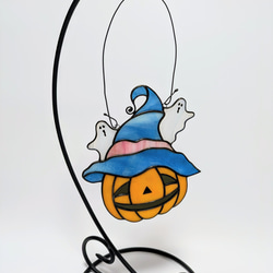 ステンドグラス ランプ ハロウィン ステンドグラス ハロウィンかぼちゃ ☆B☆ サンキャッチャー