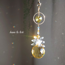 全てスワロフスキー＊星のミニサンキャッチャー サン