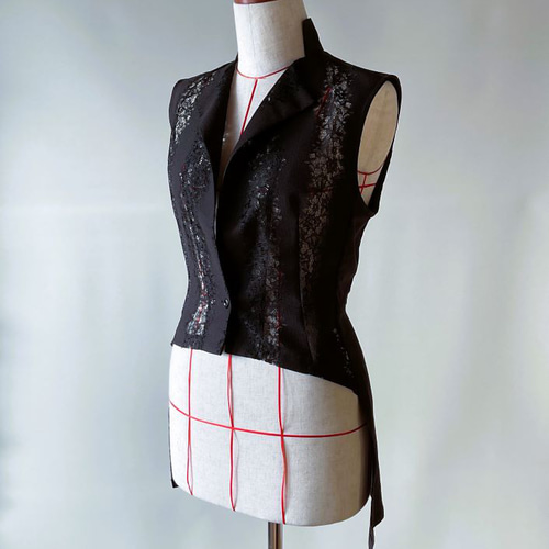 週末sale❣️L'Appartement Lace Vest 黒レースベスト lace vest レースベスト（ベスト）｜HeRIN.CYE（ヘリンドット