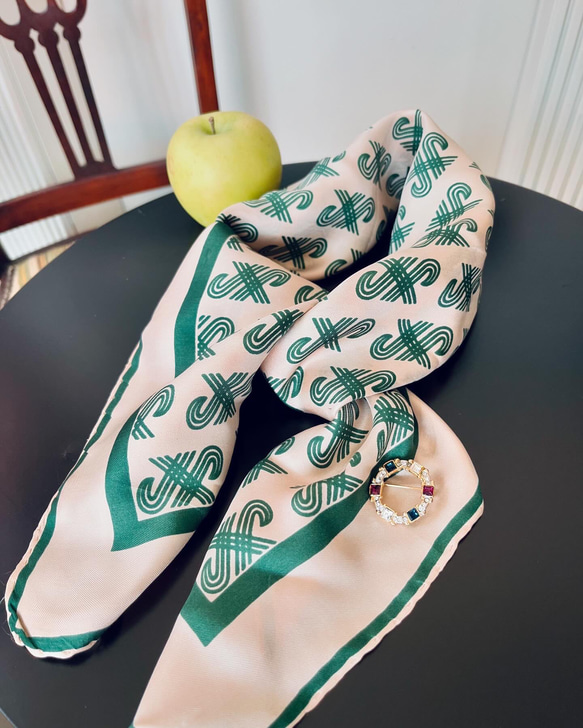 Unravel the Elegance: Rare Vintage Jaeger Silk Scarf, 66cm Square, Awaiting Its Next Chapter