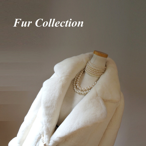 肉厚ふわふわ☆柔らかな手触りのミルキーホワイトファーコート上質