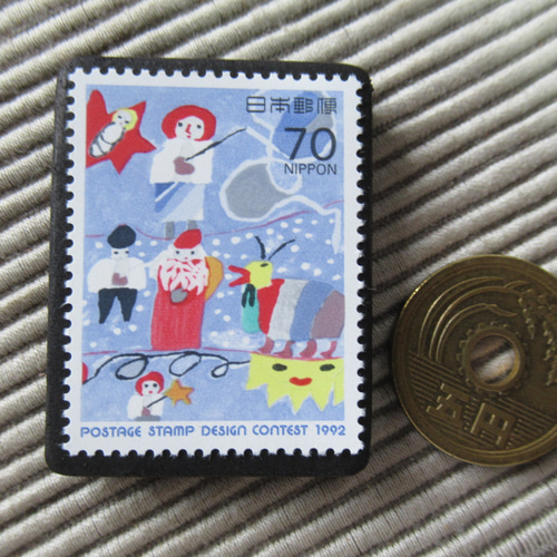 日本 切手ブローチ10043 ブローチ Yukio TANZAWA 通販 18283110