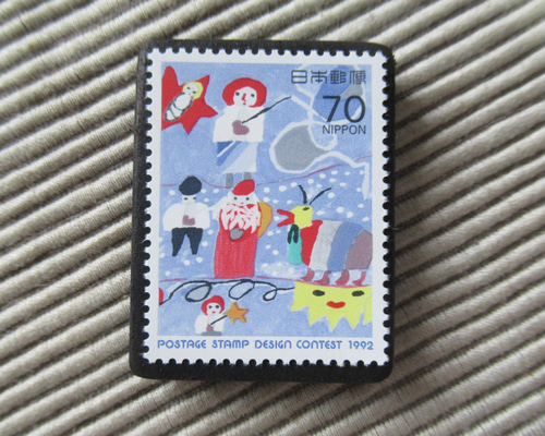 日本 切手ブローチ10043 ブローチ Yukio TANZAWA 通販 18283110