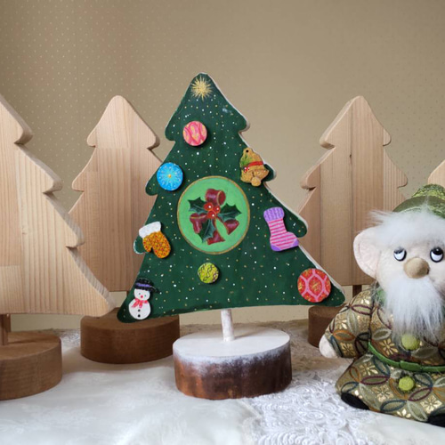 創作人形こころ】 クリスマスツリー 木目込み人形 その他人形