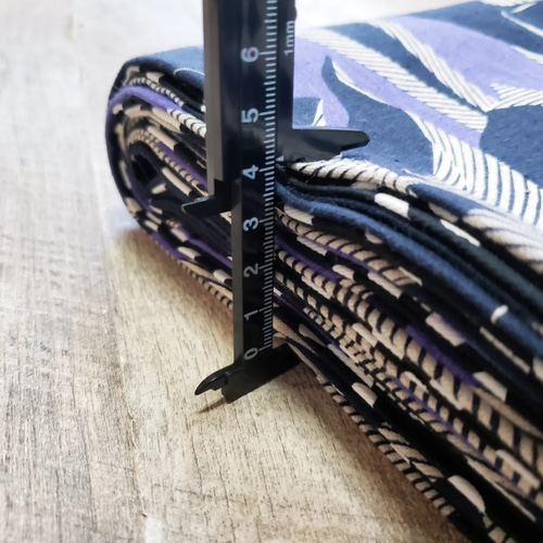 半幅帯 幾何学模様カラーリリーとモノクロ水玉/白 黒 紫 花柄 着物