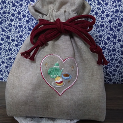 英国裏庭の真実』キツネ刺繍壁飾り(大） タペストリー・壁掛け