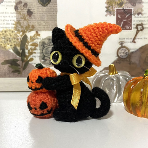 黒猫ちゃん★ハロウィン ハロウィン☆黒猫お化けちゃん