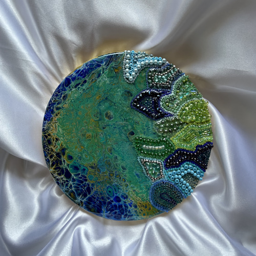 Earth-地球- テクスチャーアート 現代アート 抽象画 アートパネル 絵画