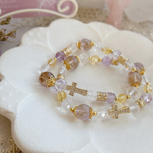 のん様★専用絶品おすすめ 宝石アメトリン ブレスレット のん様☆専用絶品おすすめ 宝石アメトリン ブレスレット アメトリン｜5