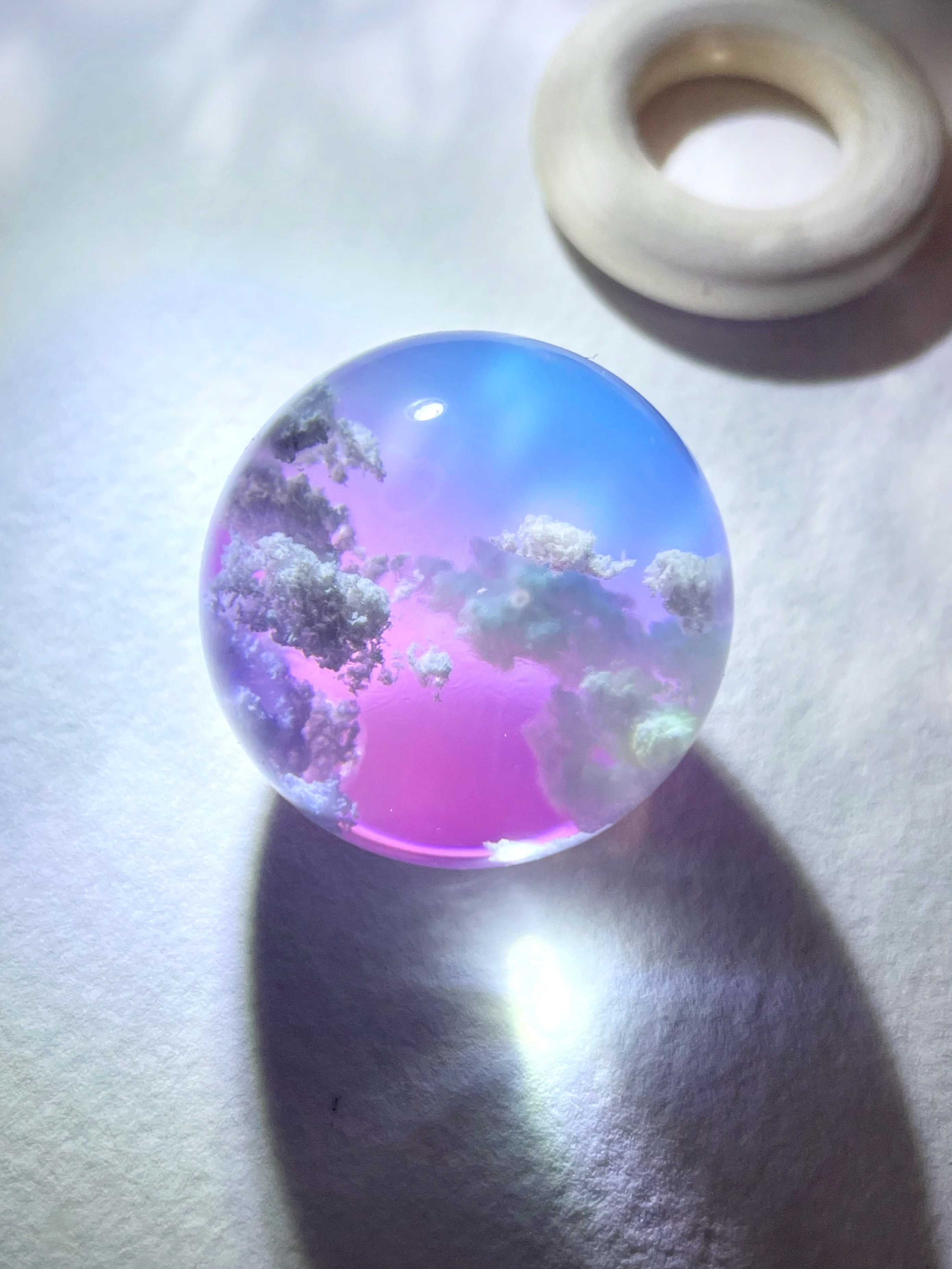 【受注制作】空玉-優しい朝焼け　オブジェ