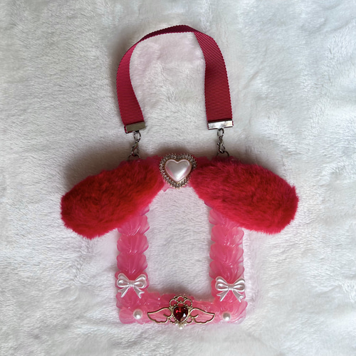 20%of】B8 トレカケースデコ 推し活 推しカラー 赤 ホイップデコ 硬質