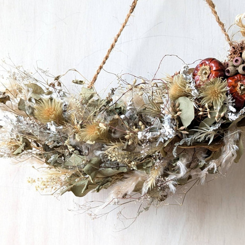 専用＊感謝Sale＊Halloweenソラナムパンプキン　ドライフラワーリース 854986c94763c710f0d2f9ac075ea8