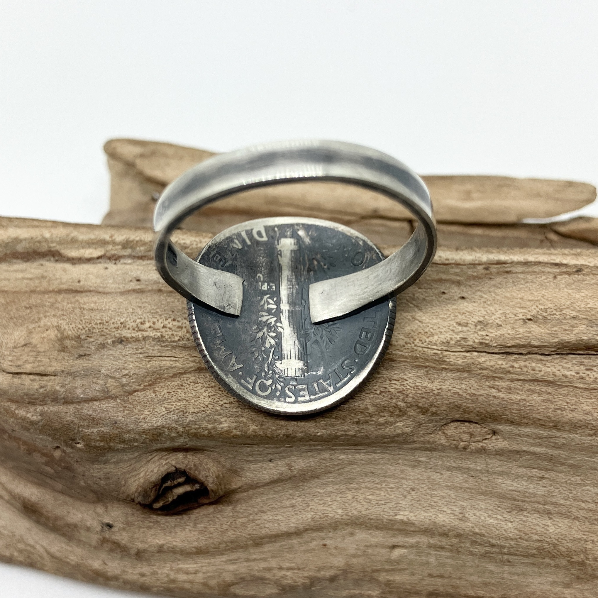 マーキュリーダイム　ヴィンテージコイン　シルバー　リング　指輪　18号　#インディアンジュエリー　ネイティブアメリカン