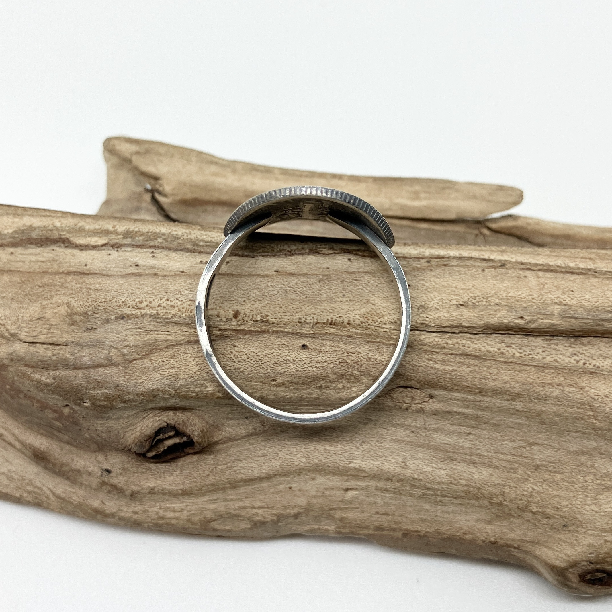 マーキュリーダイム　ヴィンテージコイン　シルバー　リング　指輪　18号　#インディアンジュエリー　ネイティブアメリカン