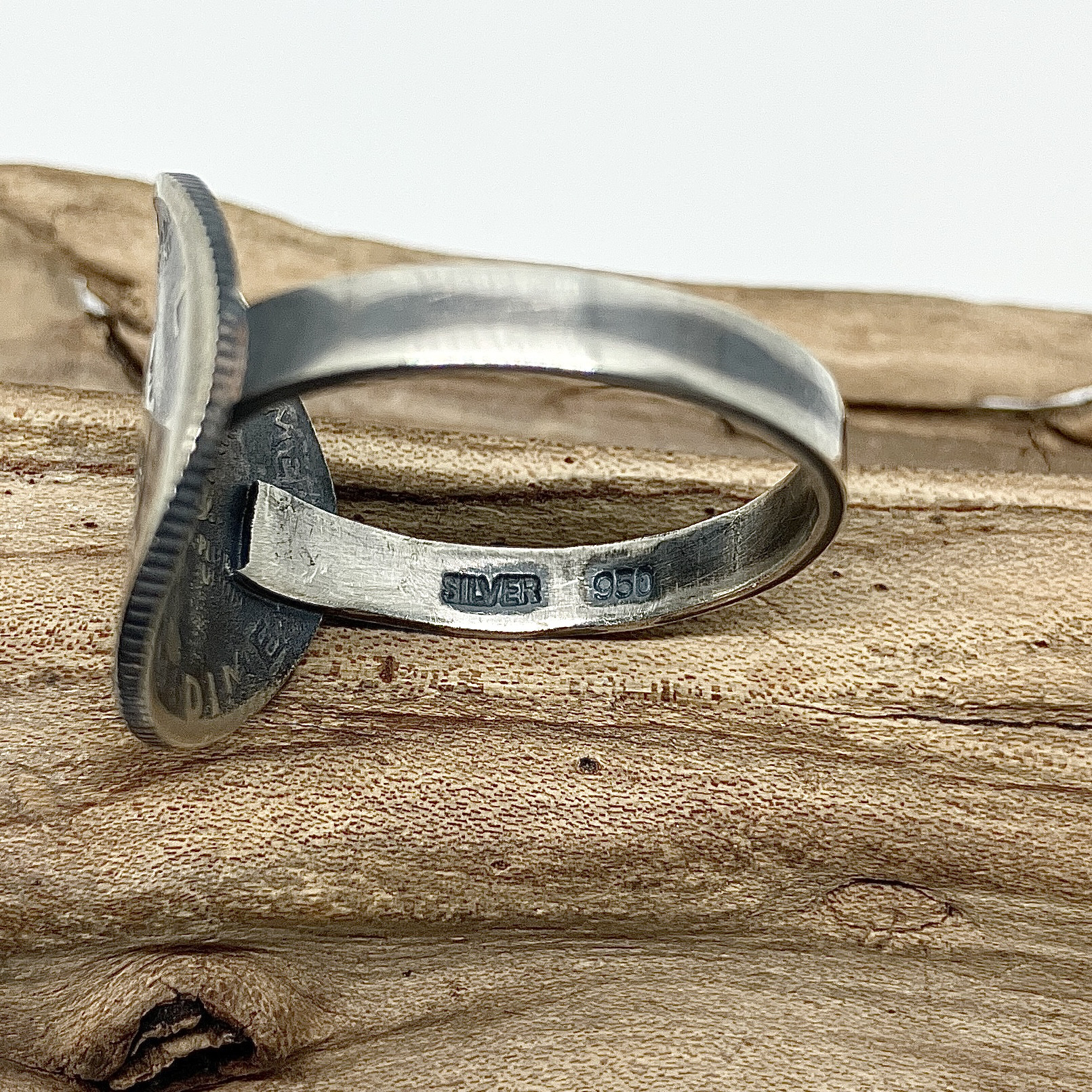 マーキュリーダイム　ヴィンテージコイン　シルバー　リング　指輪　18号　#インディアンジュエリー　ネイティブアメリカン