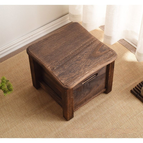 アンティーク レトロ 長椅子 バーチェア サイドテーブル コーヒーミル