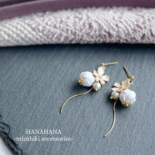 可憐】水引のピアス／イヤリング ピアス（その他） HANAHANA 通販