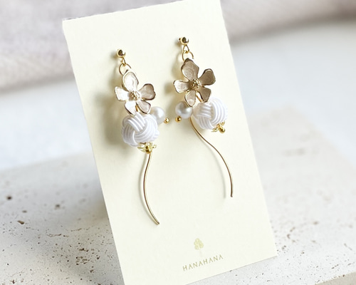 可憐】水引のピアス／イヤリング ピアス（その他） HANAHANA