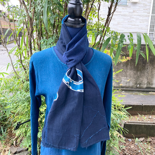 襤褸 BORO 藍染 刺し子 ツギハギ ロングスカート 古布 リメイク