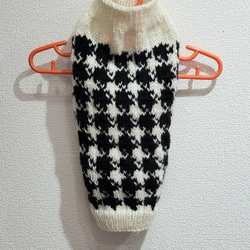 愛犬とお揃い♪千鳥格子とシェットランド編みのベスト エル・ウエーブオリジナル 5枚目の画像