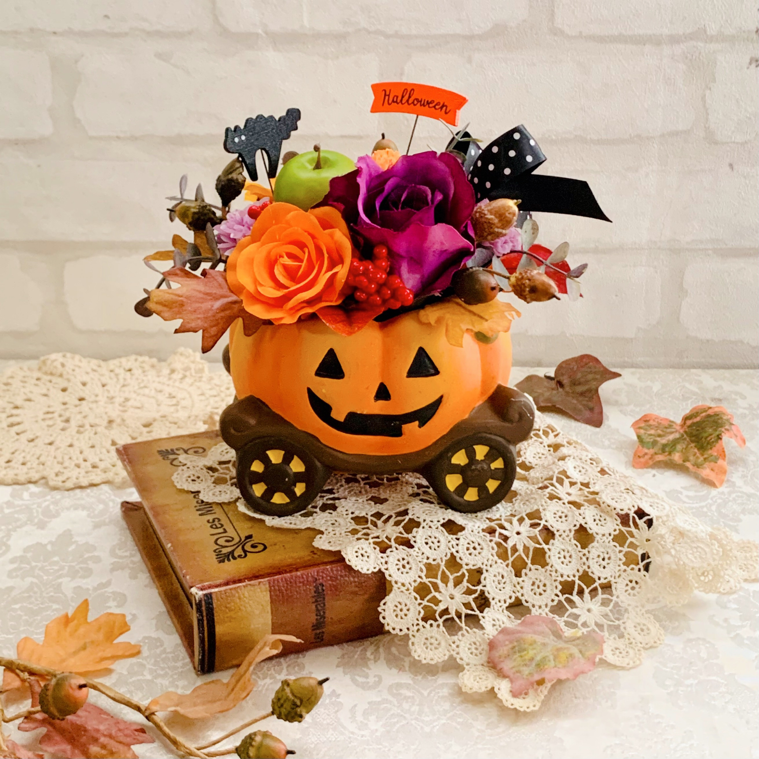 ★えっちゃん★ ハロウィンアレンジメント　他 まさにはっぴーはろうぃん。 。 。 。 #ハロウィンコスプレ