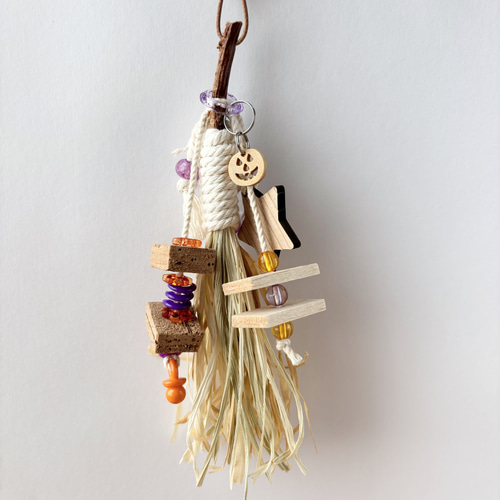 インコおもちゃ　鳥おもちゃ　コルクとバルサセット　バードトイ 鳥のおもちゃ ☆コルクとバルサの鈴付きおもちゃ☆ 【鳥 インコ