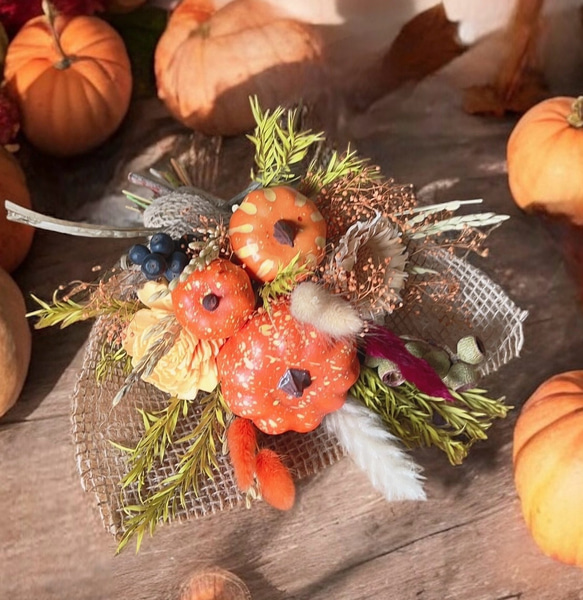 ハロウィン ハロウィンブーケ ハロウィンスワッグ かぼちゃ パンプキン