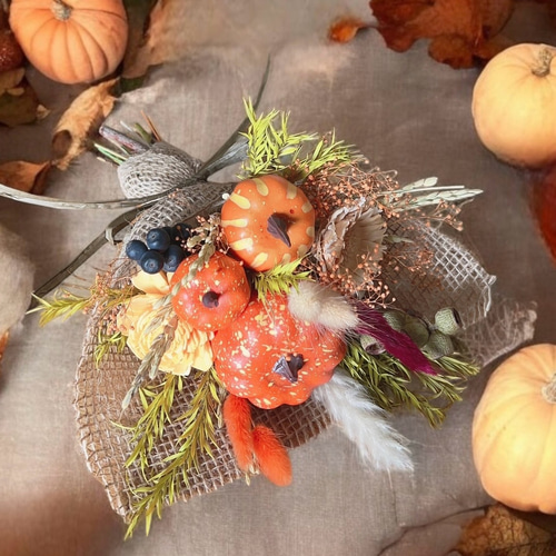 ハロウィン ハロウィンブーケ ハロウィンスワッグ かぼちゃ パンプキン