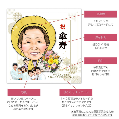 18名さまA3サイズ【似顔絵オーダー】8/14までお急ぎ便