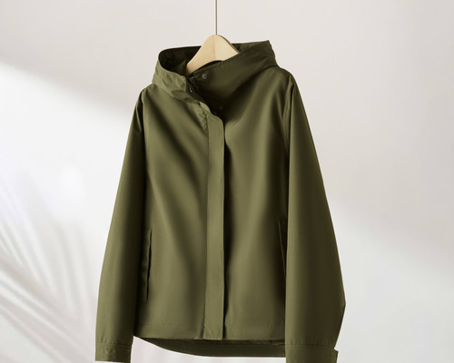 短丈ジャケット ZIP FIVE -White Line- ブルゾン アウター 「White Line