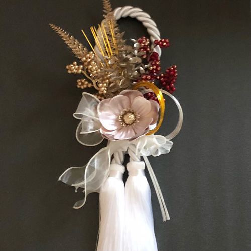 お正月ハンドメイド2025】 しめ縄 しめ飾り 高級タッセル 新作 しめ縄