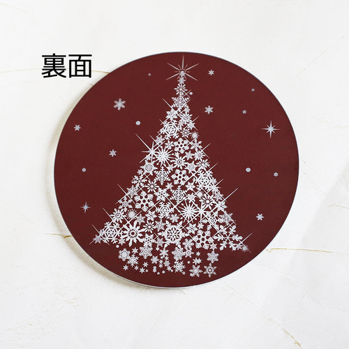 ☆選べるライト 光る 雪結晶クリスマスツリー シルバーアクリル LED