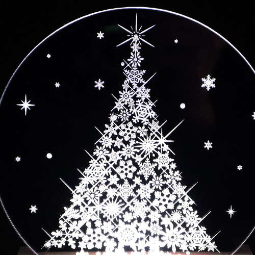 5日以内発送／ 早割/期間限定 ☆選べるライト 光る 雪結晶クリスマス