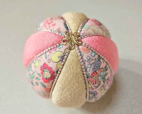 木目込み手まり8cm❀七五三 百日祝い お宮参り 初節句 手毬 てまり 花