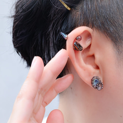 名もないドラゴンの角アンテナヘリックスピアス レジン