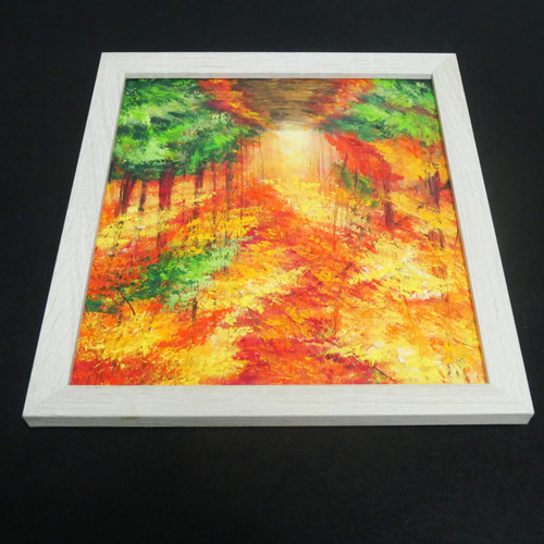 油絵 油彩 油彩画 絵画【秋の森の道】 油絵 油彩 油彩画 絵画【秋の森の道】 絵画 HR 通販 18286629