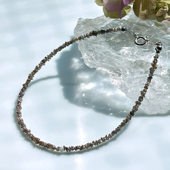 天然ブラウンダイヤモンドブレスレット