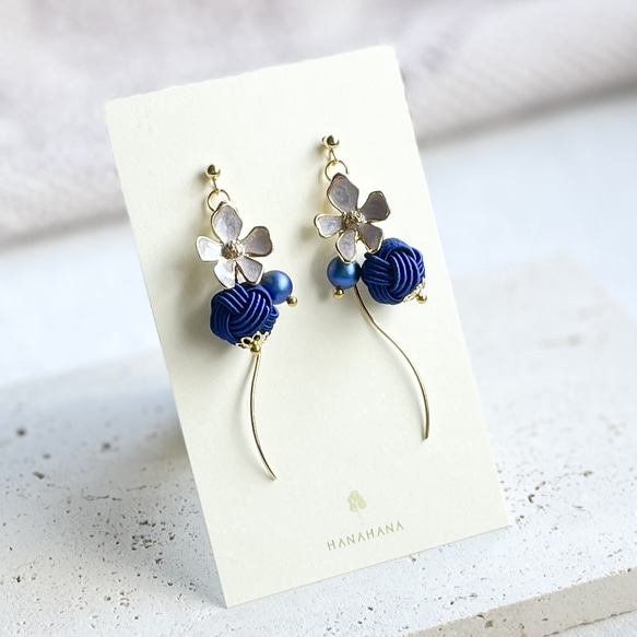可憐】水引のピアス／イヤリング ピアス（その他） HANAHANA