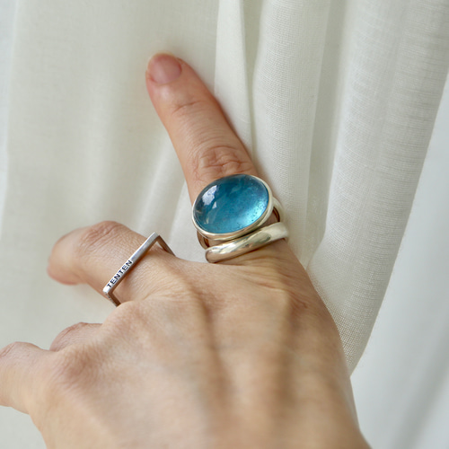 スタジオテンテン 人魚のaquamarine ring アクアマリンリング 人魚のアクアマリンring 指輪・リング STUDIO TENTEN 通販 8919732