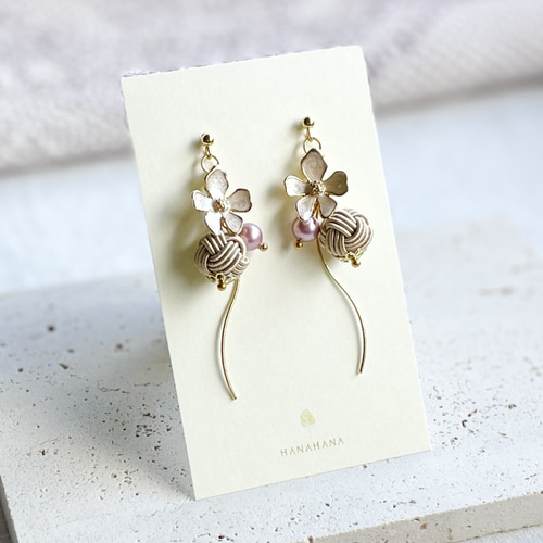 可憐】水引のピアス／イヤリング ピアス（その他） HANAHANA 通販
