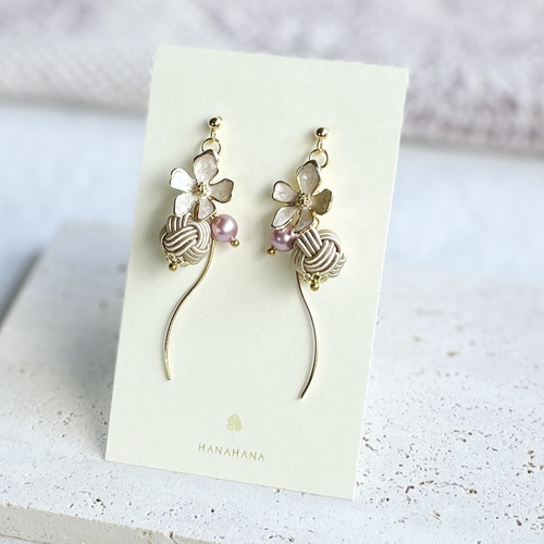 水引イヤリング/ピアスNo.291 水引イヤリング/ピアスNo.291 - メルカリ