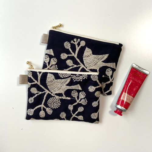 フラットポーチ☆ハンカチ☆ハンドメイド☆オーダーページ【78】 100均